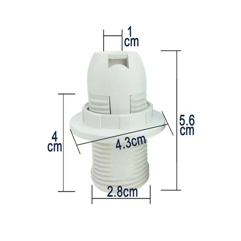 E14 лампа держатель цоколь Малый эдисонов винт SES практичный Кулон Разъем абажур - Фото №1