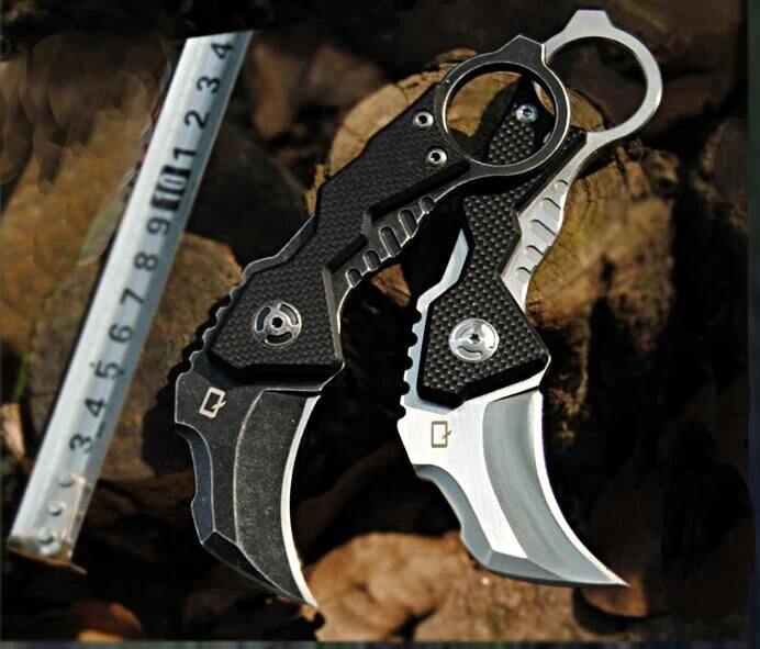 Karambit нож AUS 8 лезвие 59HRC G10 ручка складной хороший EDC инструмент Открытый Отдых