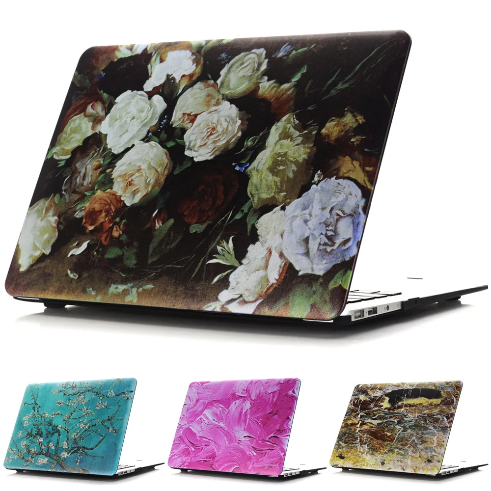 Защитный жесткий чехол в цветочек для MacBook 12 дюймов Air 11 13 Pro 15 Retina Touch Bar|pro retina 13|retina