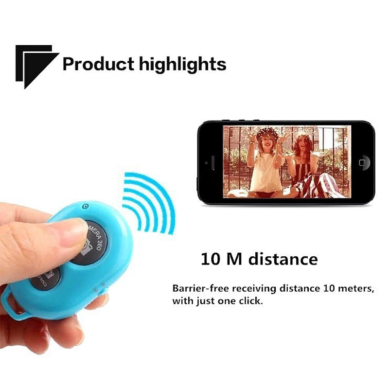 JKING Новый 2in1 беспроводной Bluetooth пульт дистанционного спуска затвора Кнопка