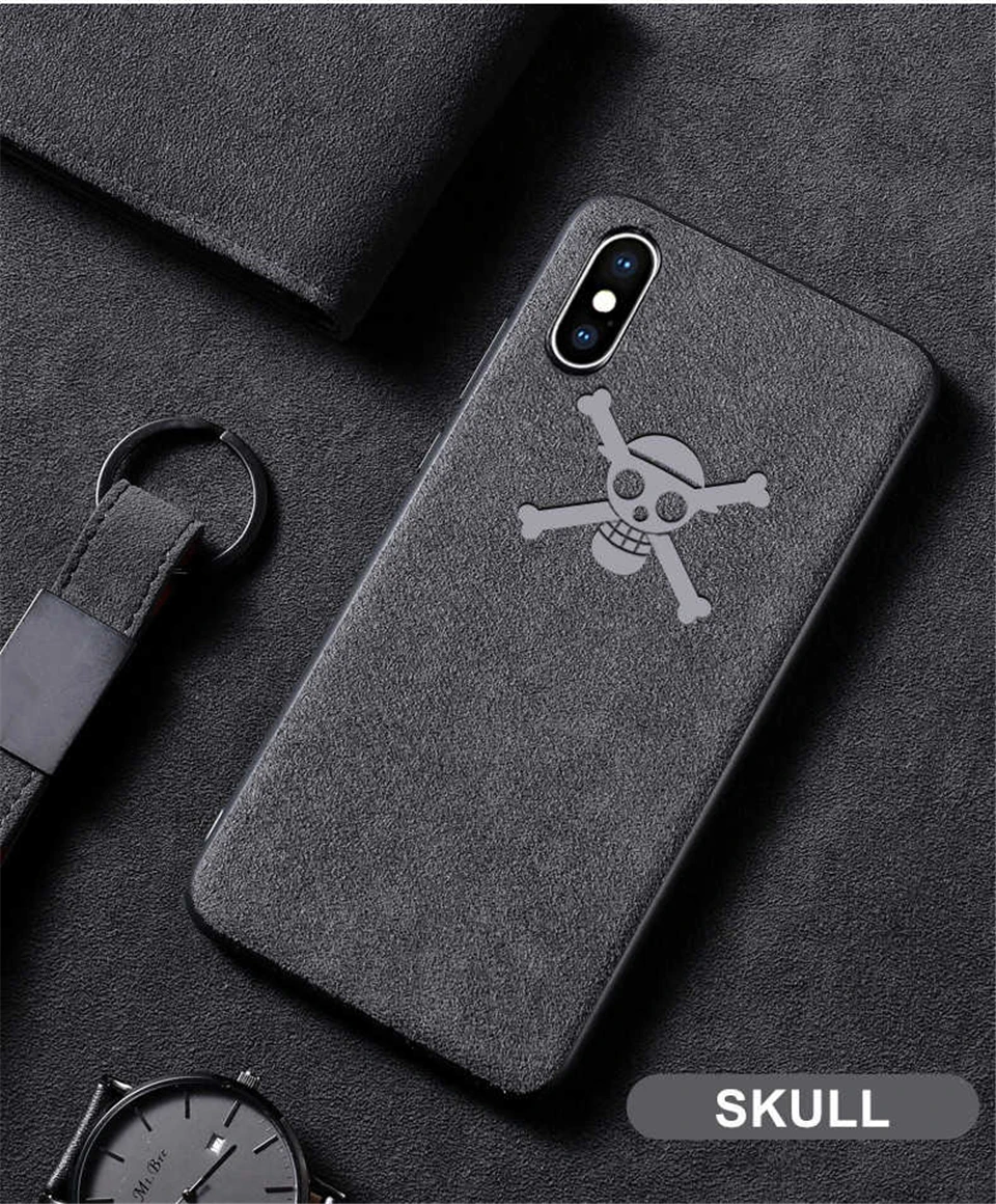 Роскошные замшевые кожаные чехлы для телефонов для iPhone 7, 8, 6, 6S Plus, новинка, ультра тонкий мягкий бархатный силиконовый чехол для iPhone X, Xs, Max, XR, Coque