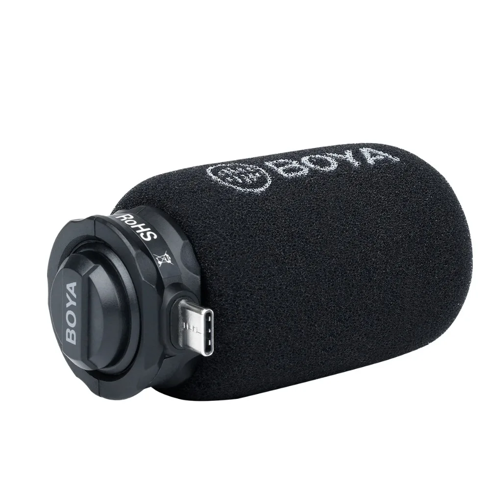 BOYA BY-DM100 Microphone for Android Digital Condenser Stereo Superb sound USB Tybe-C Devices Recording | Электроника
