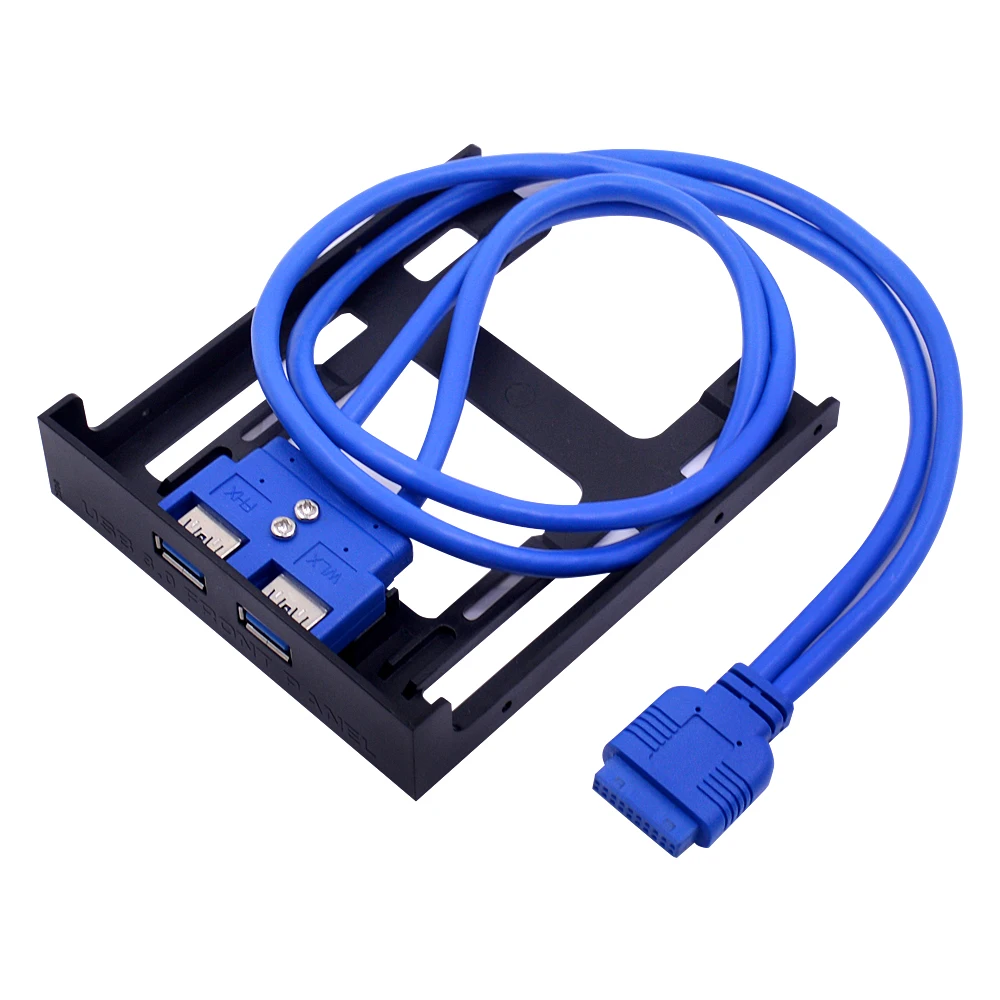 Флоппи дисковый отсек с передней панелью USB 3 5 0 дюйма 2 портами Hub 20 контактный