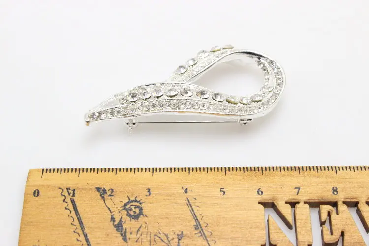 1 шт. Кристалл Rhinestone Шипованная Элегантная Брошь Pins модные женские туфли цветок