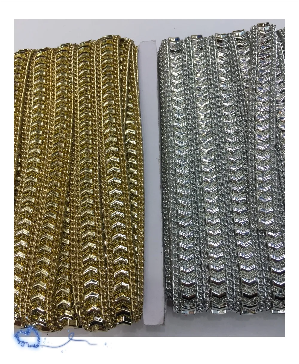 Бесплатная доставка горячая распродажа 10 ярдов v-образные разы 2 цвета стразы