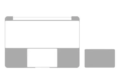 Полная защита запястья Pad Отдых Обложка кожи для Apple Macbook 13 Air A1932 Touch Bar и ID 13 15(модель: A2159/A1989/A1708/A1707/A1990 - Цвет: Grey