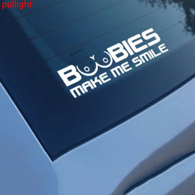 Забавные виниловые наклейки на автомобиль BOOBIES MAKE ME SMILE|car stickers decals|funny carfunny car |