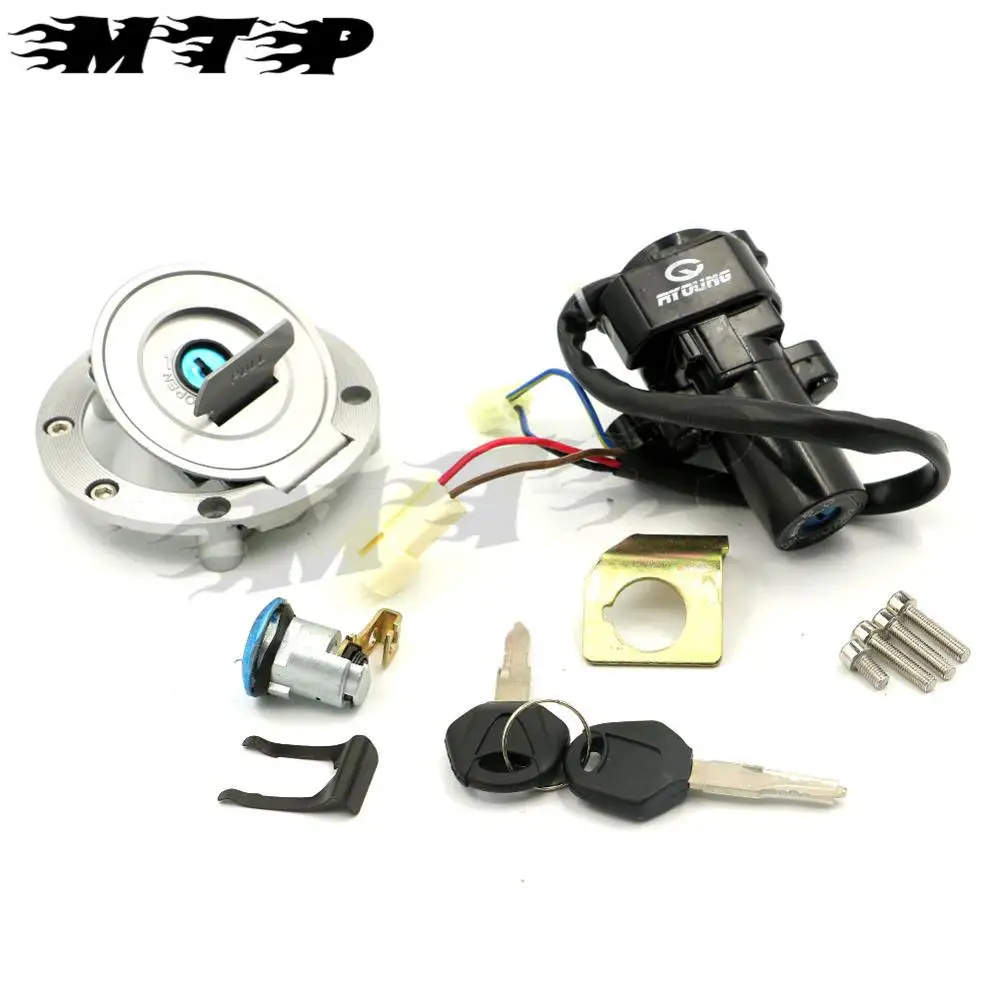 Комплект ключей для зажигания 4 провода Yamaha YZF R1 R6 2001 02 03 04 05 06 07 08 09 10 11 2012|wire ignition