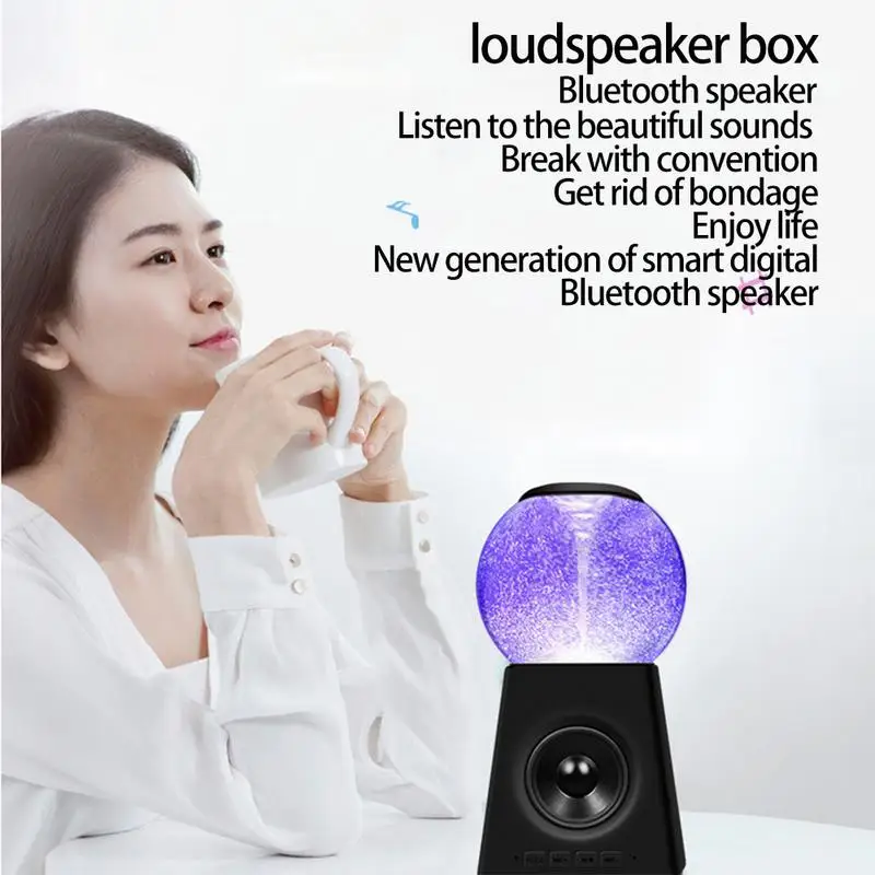 Красочный светодиодный tornado водное поло Bluetooth динамик Портативный Открытый bass
