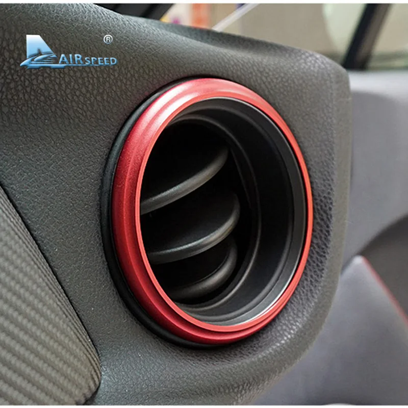 

2PCS Airspeed Outlet Ring for Subaru BRZ Toyota GT86 Interior Car Air Conditioning Vent Trim Cover Stickers Decoration Circle