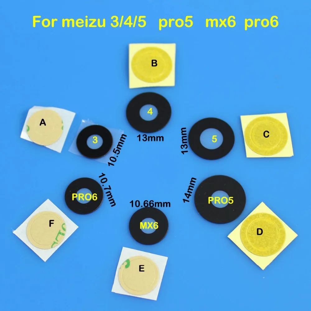 Для meizu 3 4 5 pro5 mx6 pro6 новая задняя камера стеклянная крышка объектива ремонтные