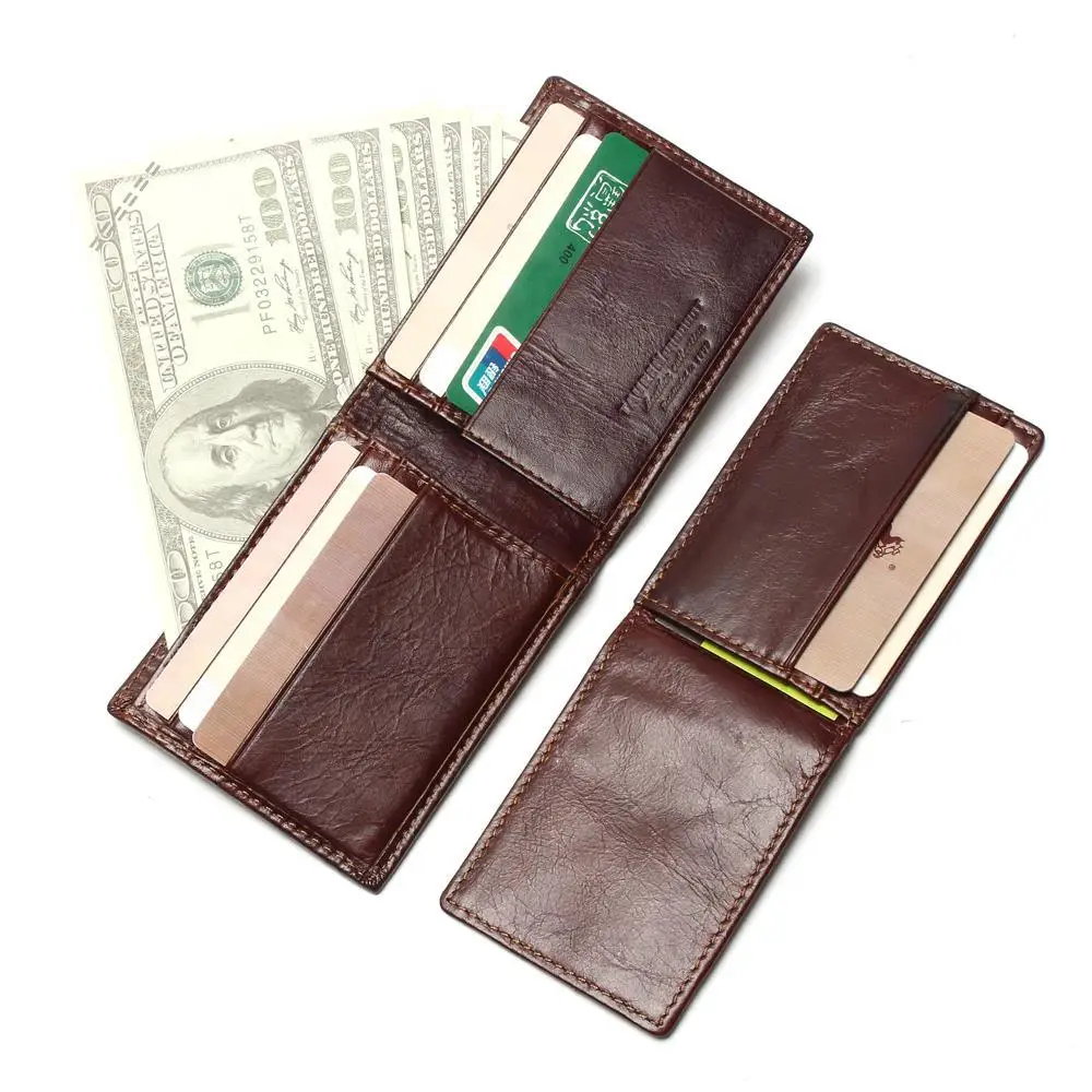 Новый кошелек из натуральной кожи с блокировкой рчид Для мужчин кошельки Мужской