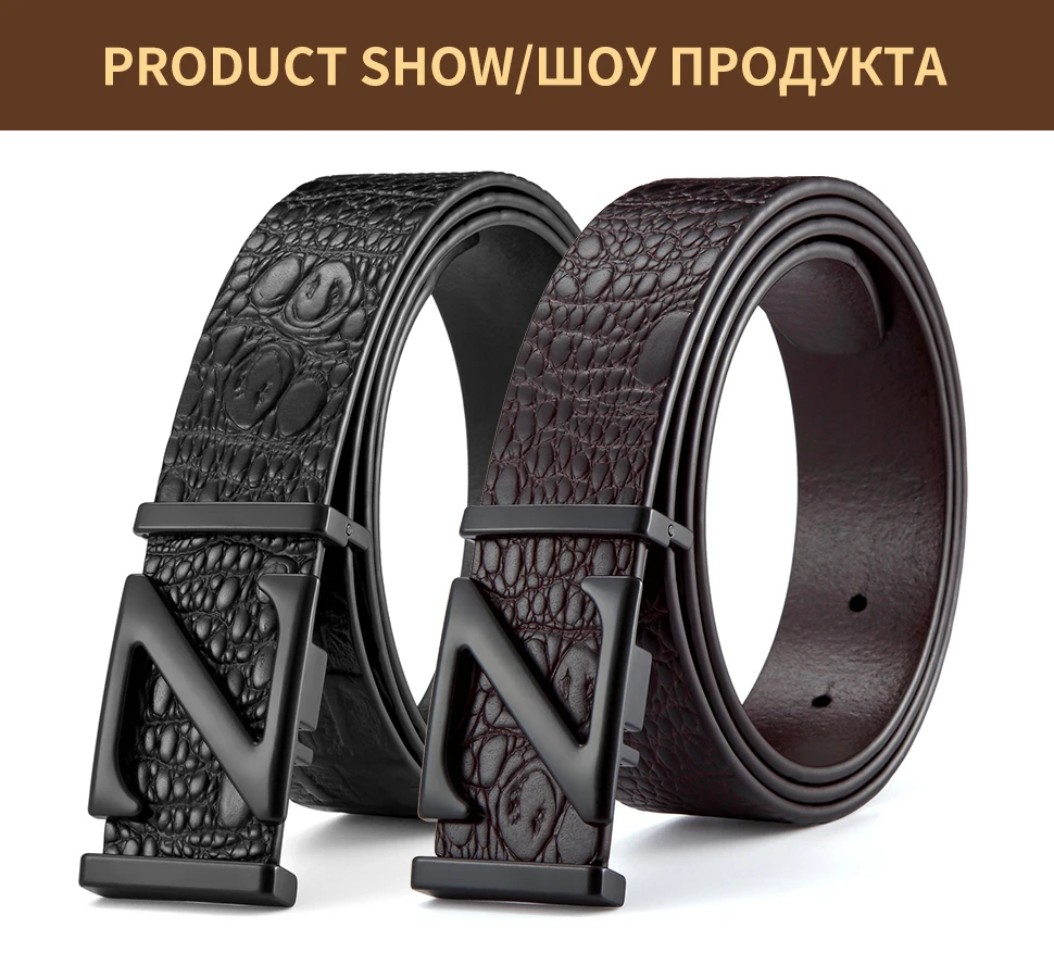 BIGDEAL винтажный Стиль Пряжка корова натуральная кожа ремни для мужчин 130 см Высокое качество мужской ремень cinturones hombre