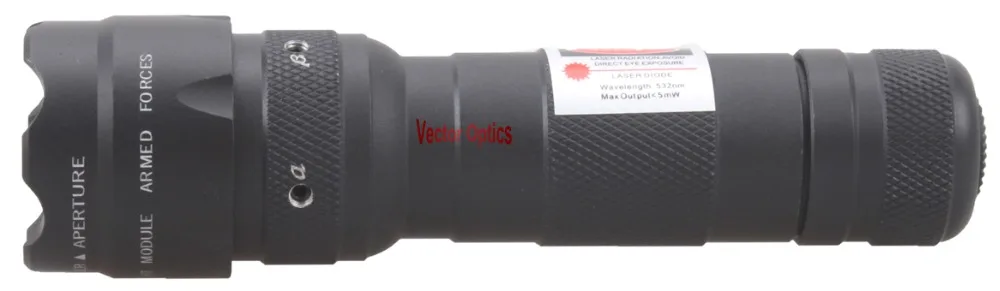 Вектор Opitcs Регулируемый зеленый лазерный точечный прицел с креплением 2x