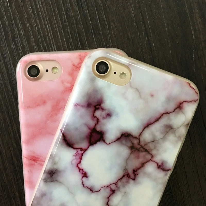 Чехол для телефона Kerzzil мягкий чехол из ТПУ с мраморным рисунком iPhone 7 6 8 Plus 5s SE