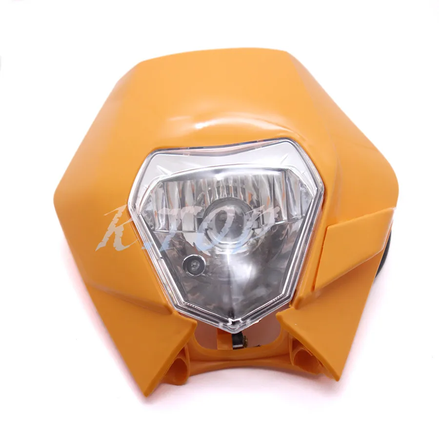 Мотоциклетная пластиковая фара оранжевого цвета двойной Спорт супер-MX