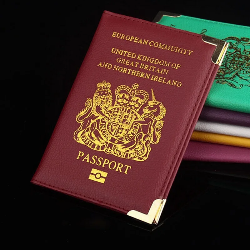 СОЕДИНЕННОЕ КОРОЛЕВСТВО из искусственной кожи с отделением для паспорта обложка