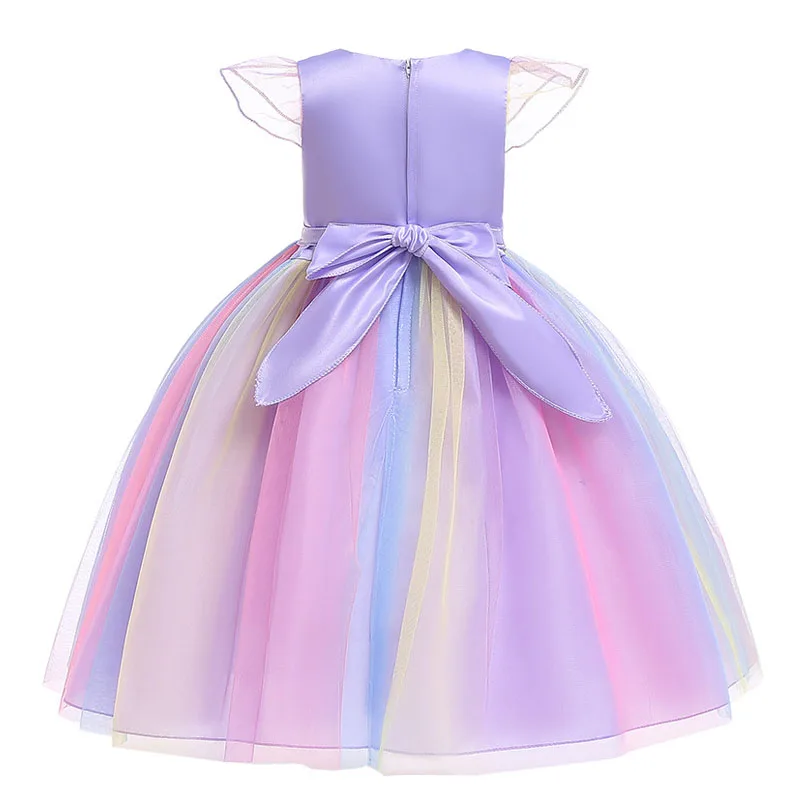 Girls dresses Unicorn Princess Dress Costumes Cosplay Show Cartoon dress Act Cloth kids Party clothing Tutu Fairy Tale Tangled | Детская