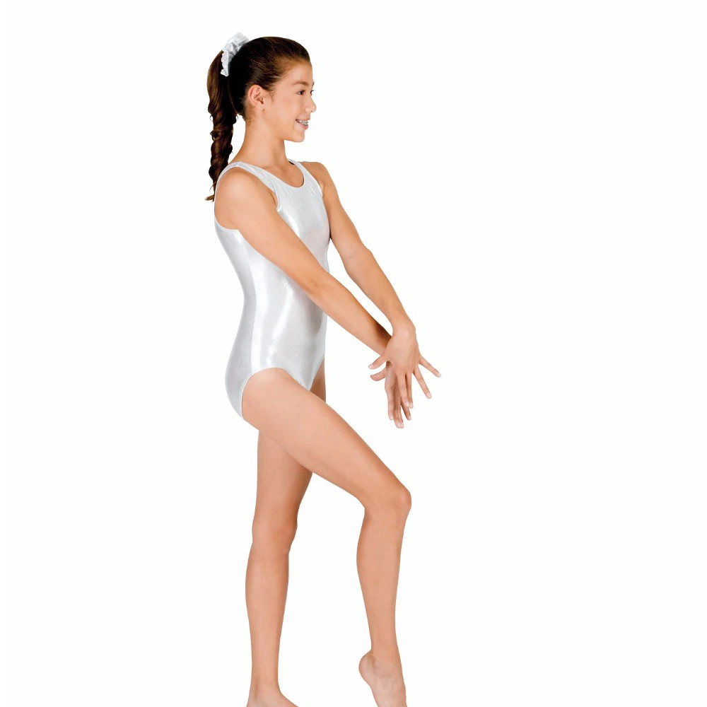 SPEERISE/золотое балетное трико без рукавов для женщин блестящее металлическое