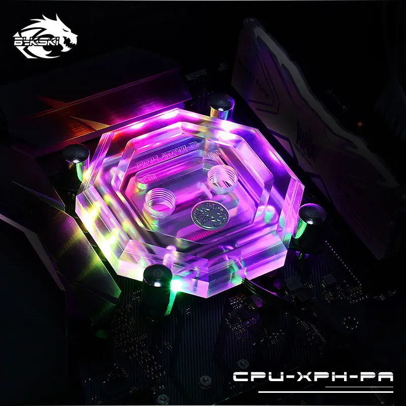 Водяной блок Bykski CPU CPU-XPH-PA для INTEL LGA1150 1151 1155 1156 2011 X99 12V RGB/5 V RBW водяное охлаждение |