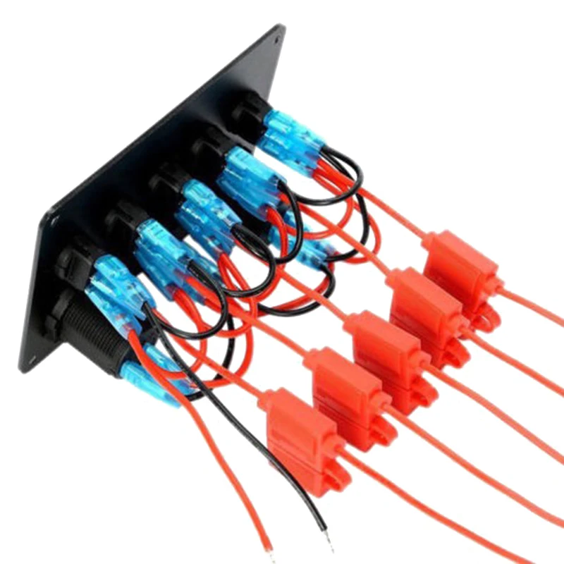 Зажигалка переключатель панель розетка двойной порт DC 12 V/24 V 5V 2.1A + напряжение