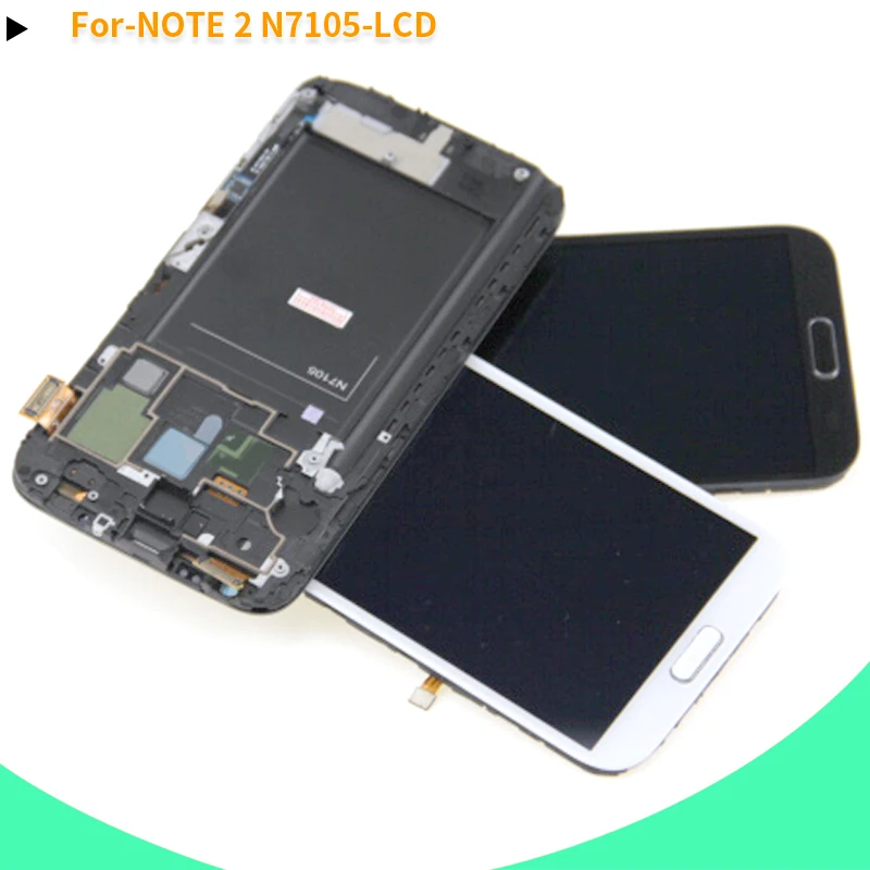ЖК дисплей для Samsung Galaxy Note 2 Note2 N7100 N7105 дигитайзер в сборе|Экраны мобильных