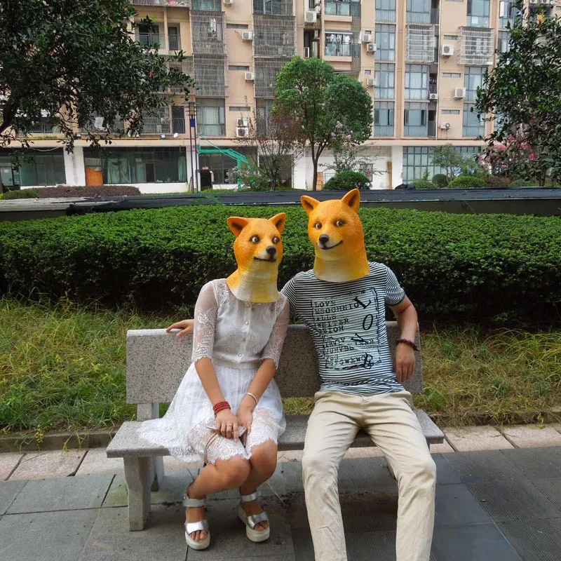 Маски с животными и собаками новинка латексная маска на все лицо для Хэллоуина