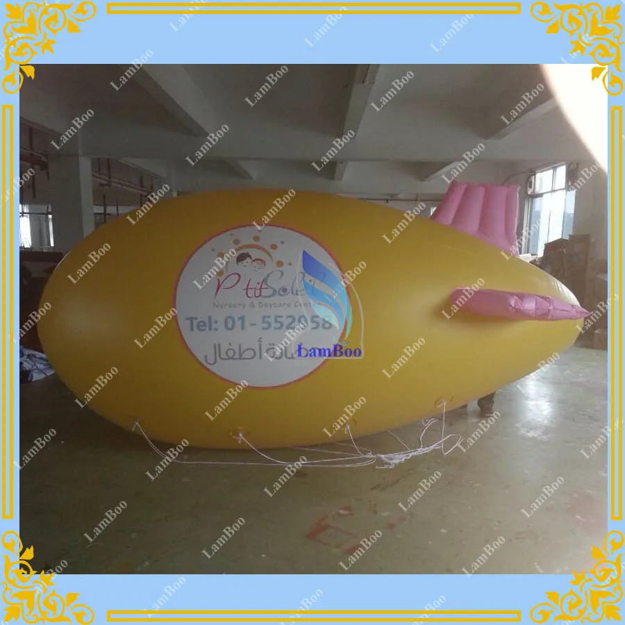 4 м/13 футов рекламный надувной воздушный корабль розовое крыло Blimp с вашим