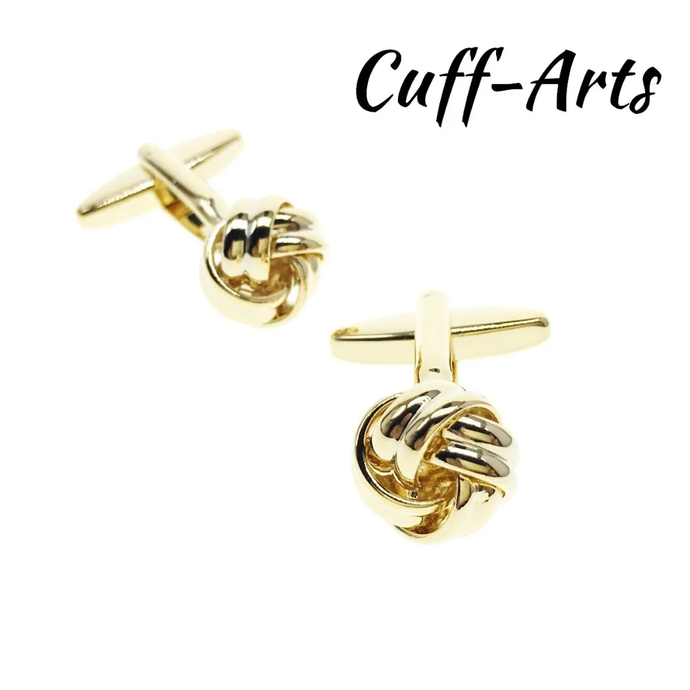 

Cufflinks for Mens Knot Cufflinks Gold Shirt Cuff links Gifts for Men Gemelos Les Boutons De Manchette by Cuffarts C20173