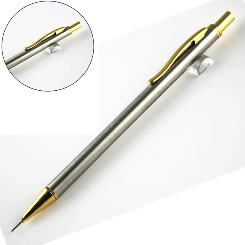 

luxury Writing metal pens gift 0.5mm Nib school Office Stationery mechanical pencil student gift Business pen