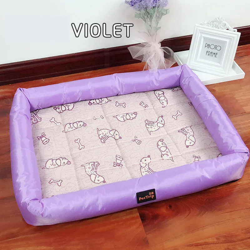 Cartoon Waterproof Cooling Dog Sleeping Bed Summer Anti-dirty Pet Mat Thicken Kennel For Large Small Dogs | Дом и сад