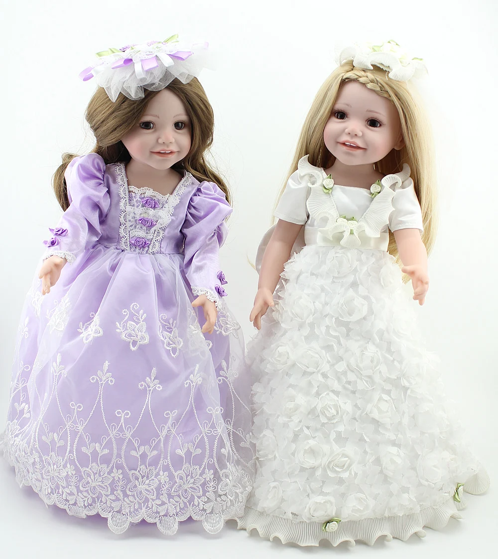 NPKDOLL американская кукла 18 дюймов 45 см Reborn Baby Girls Kids Playmate полностью виниловая