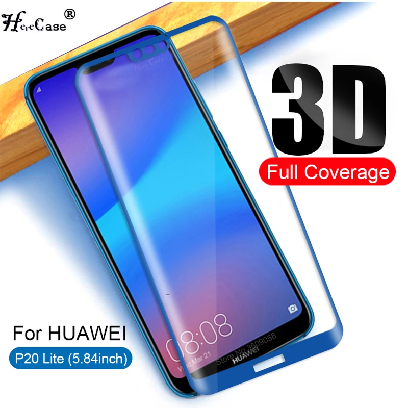 3d изогнутый для huawei p 20 lite стекло закаленное защитное на hauwei p20 light huwei Защитная