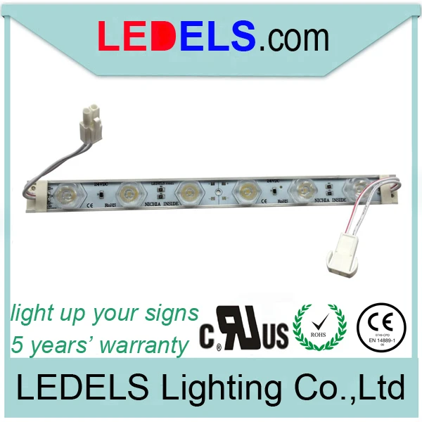 

20pcs/lot CE ROHS,24v 7.2w 6leds Nichia led bar for double sided light box