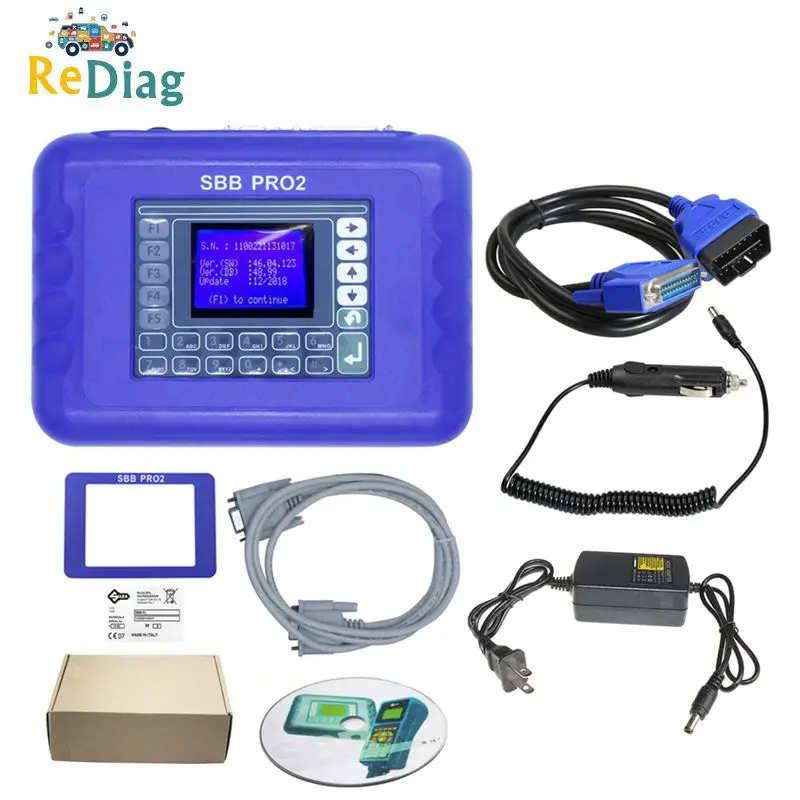 

2022 Newest V48.99 SBB Pro2 Key Programmer Add Cars to 2017 Unlimited SBB48.99 Update Of V46.02 SBB2 Key Maker Red Mini ZED BULL