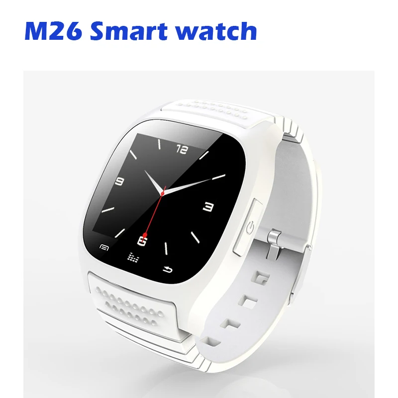 Синий Чем Жизнь Водонепроницаемый Smartwatch M26 Bluetooth Смарт Часы С LED Alitmeter Плеера