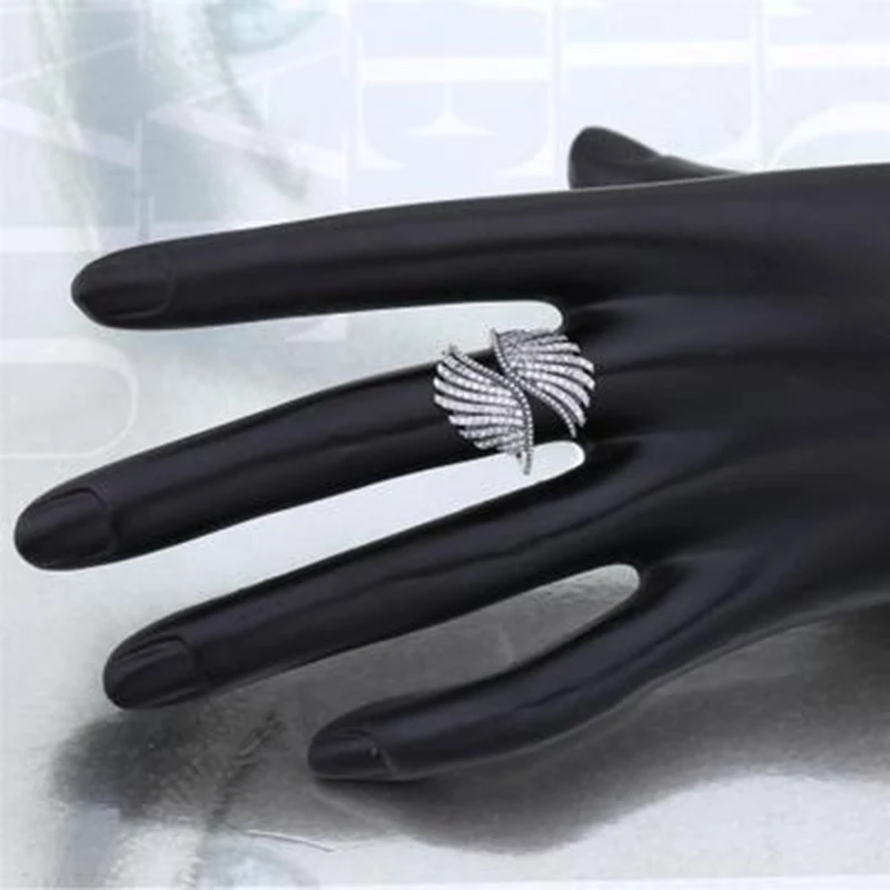 Feather Finger Ring 925 Sterling Silver Phoenix Angel Wings Rings for Women Wedding Band Jewelry | Украшения и аксессуары