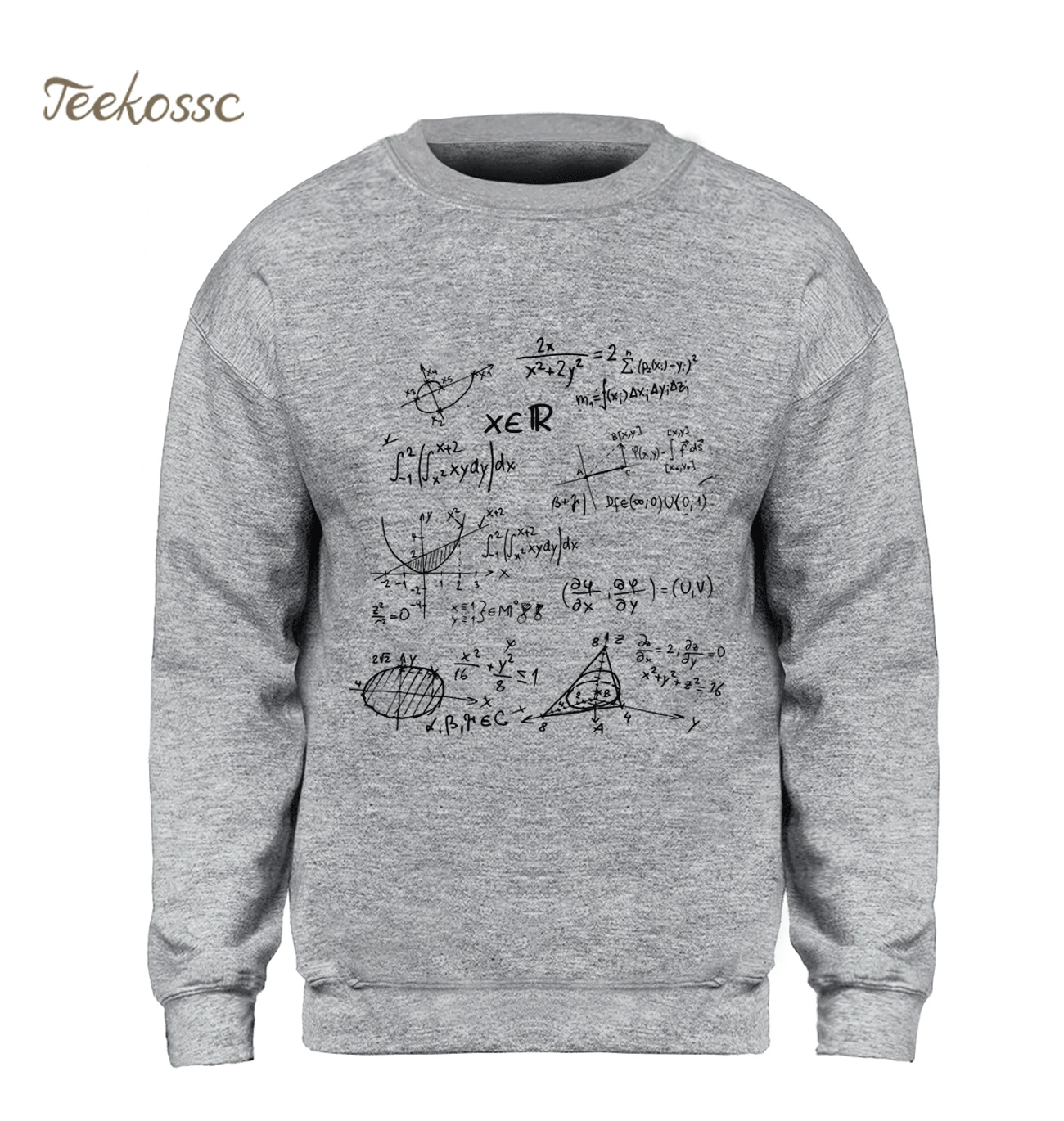 Толстовка Science Funny Math formules мужская толстовка с капюшоном и вырезом лодочкой
