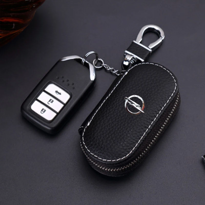 Leather Car Key Cover Case for Opel Volkswagen VW Kia Honda BMW Audi Mercedes Nissan Hyundai Ford Toyota Peugeot Lexus | Автомобили и