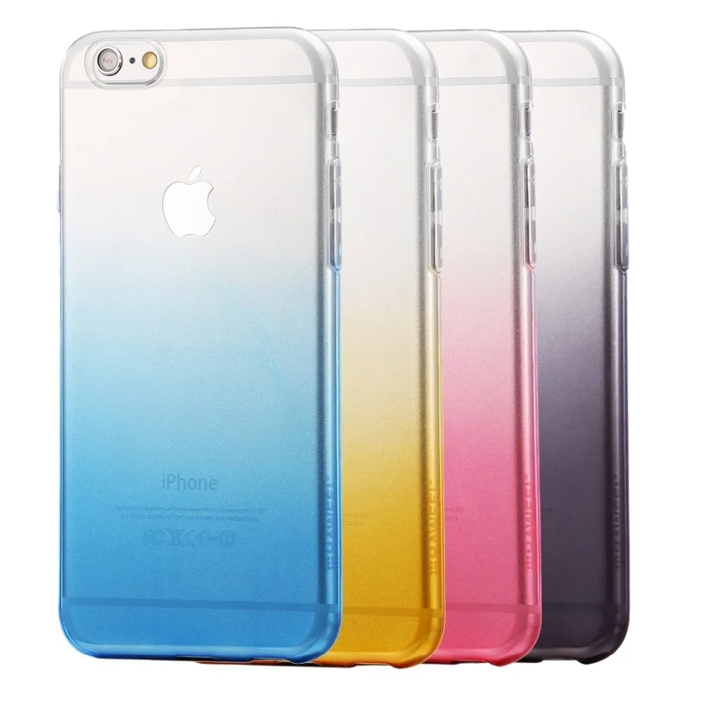 Чехол HAWEEL для iPhone 6 и 6s ультратонкий прозрачный мягкий чехол из ТПУ с градиентом