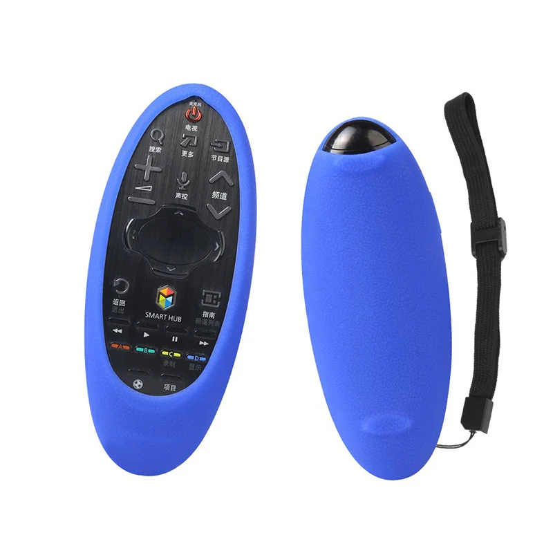 blue only case BN59-01185F BN59-01181A BN59-01185A чехол для samsung ТВ дистанционного Управление светодиодный HD ТВ SIKAI противоударный Силиконовые чехлы с вытяжным шнуром - Цвет: blue only case