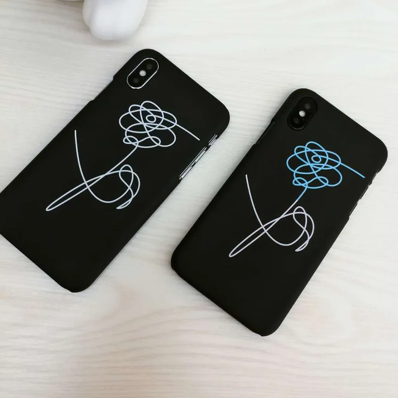 Матовый Жесткий чехол для iPhone X 6 7 5 5S 6S 8 Plus простой накладка Роза|Чехлы-накладки| |