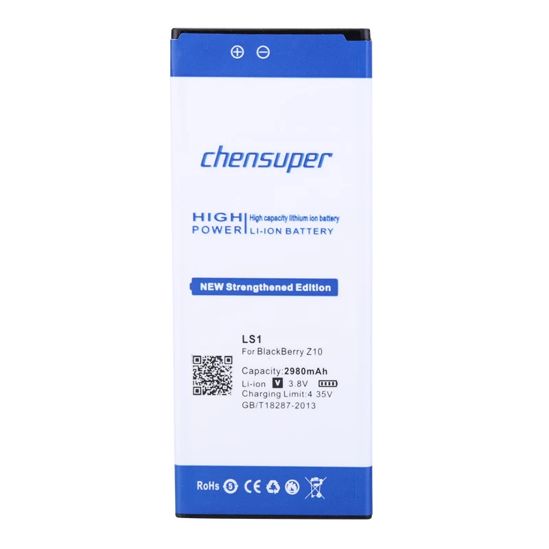 100% Оригинальная батарея chensuper 2980 мАч LS1 L S1 Z10 для Blackberry BB10 S1|mobile phone battery|battery forphone