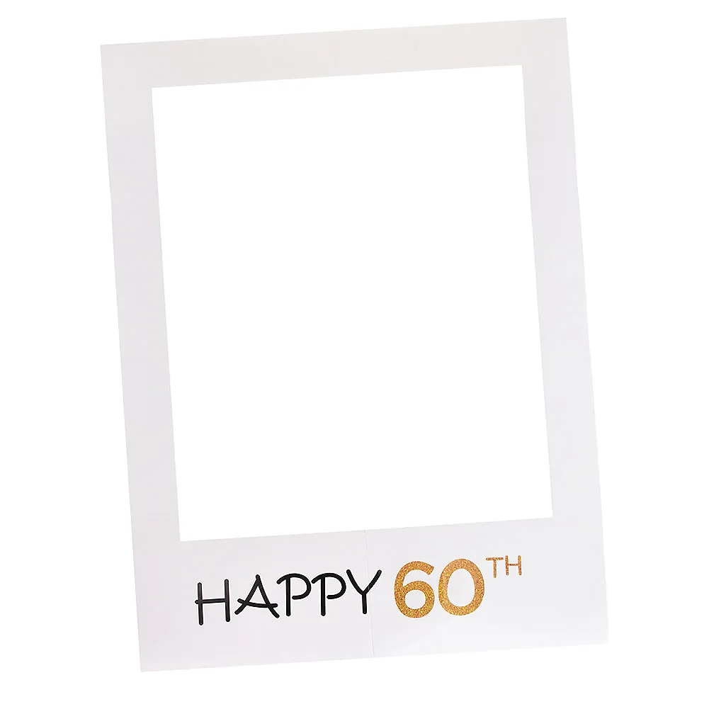 Новый 1st/16/18/21/30/40/50/60th фоторамка Booth Реквизит с днем рождения бумаги