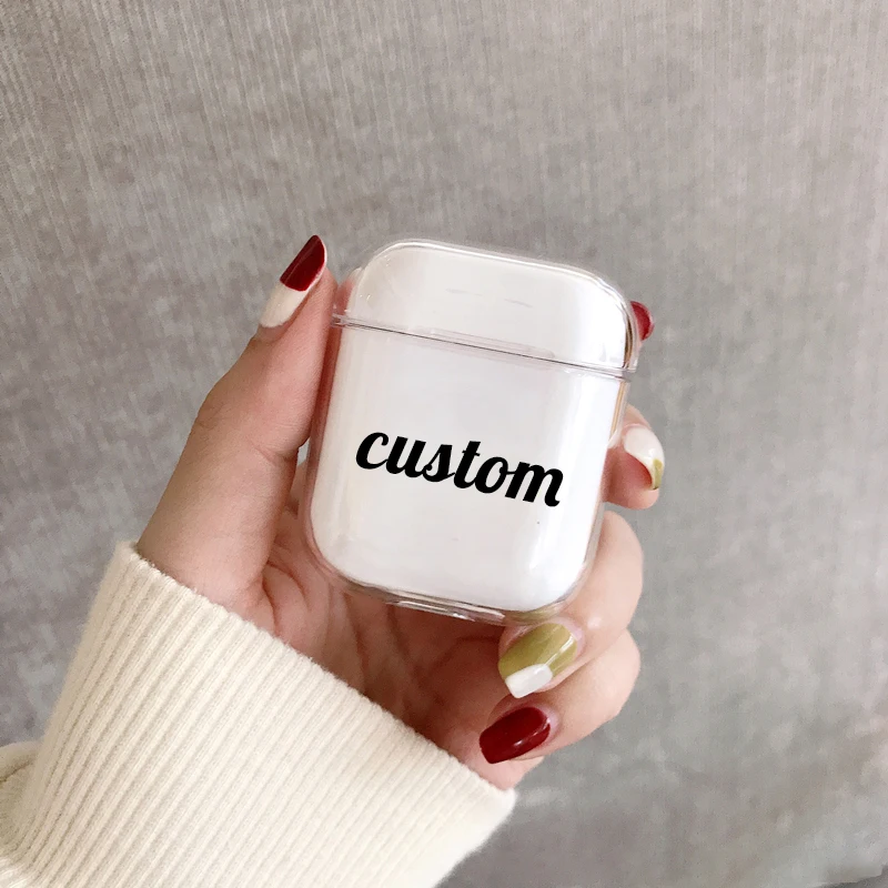 Милый чехол для Apple airpods сделай сам с надписью Bluetooth прозрачный наушников Airpods 1 2
