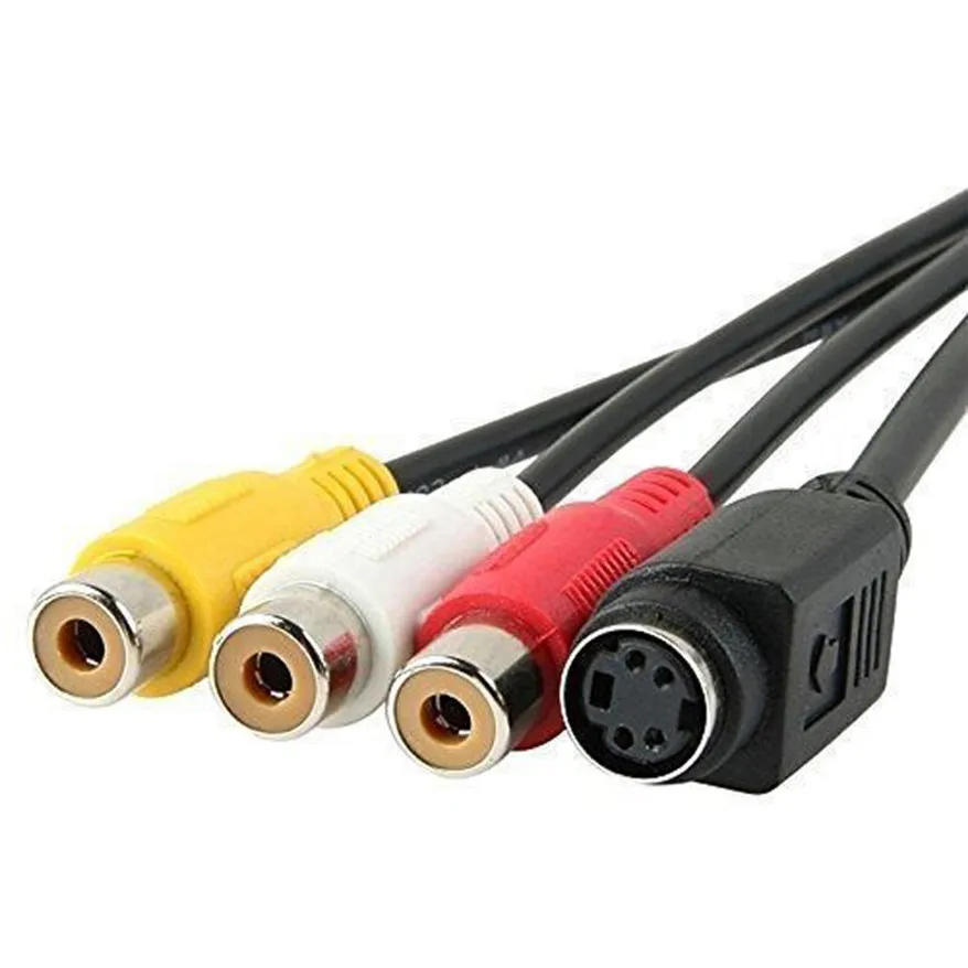 Популярный бренд VGA SVGA к S-Video 3 RCA AV TV Out Кабельный адаптер конвертер ПК компьютер