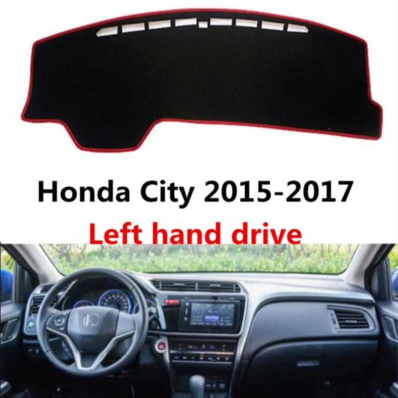 Коврик TAIJS с левым рулем для приборной панели автомобиля чехол Honda City 2015 2017 модный
