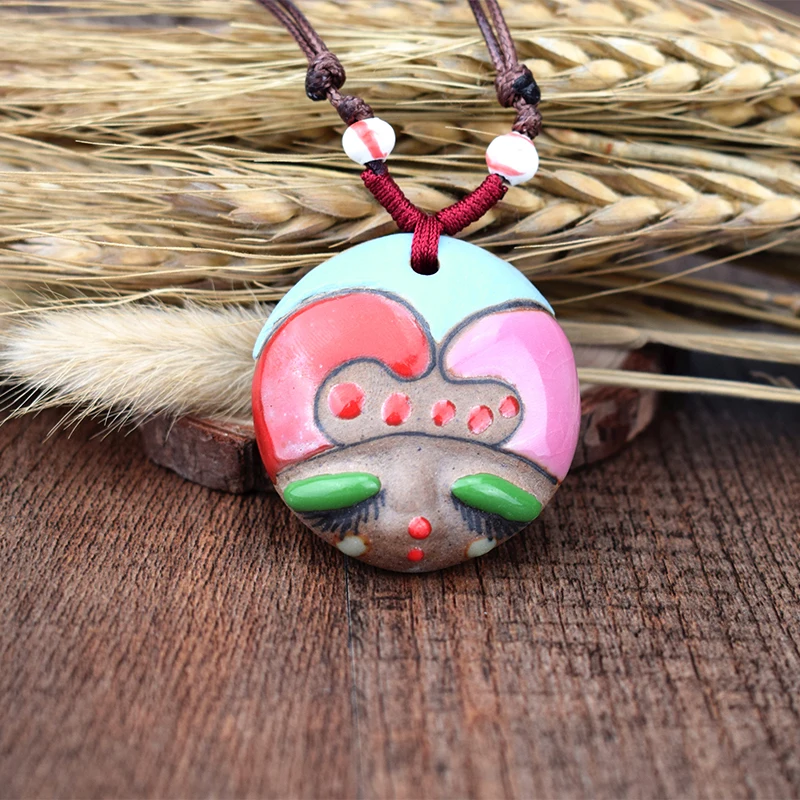 Керамическое ожерелье ручной работы модные ювелирные изделия в китайском стиле