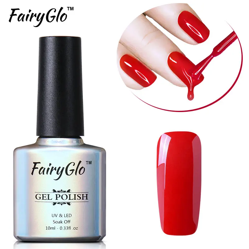 FairyGlo 10 мл серия красное вино Свадьба замочить от УФ гель для ногтей светодиодный