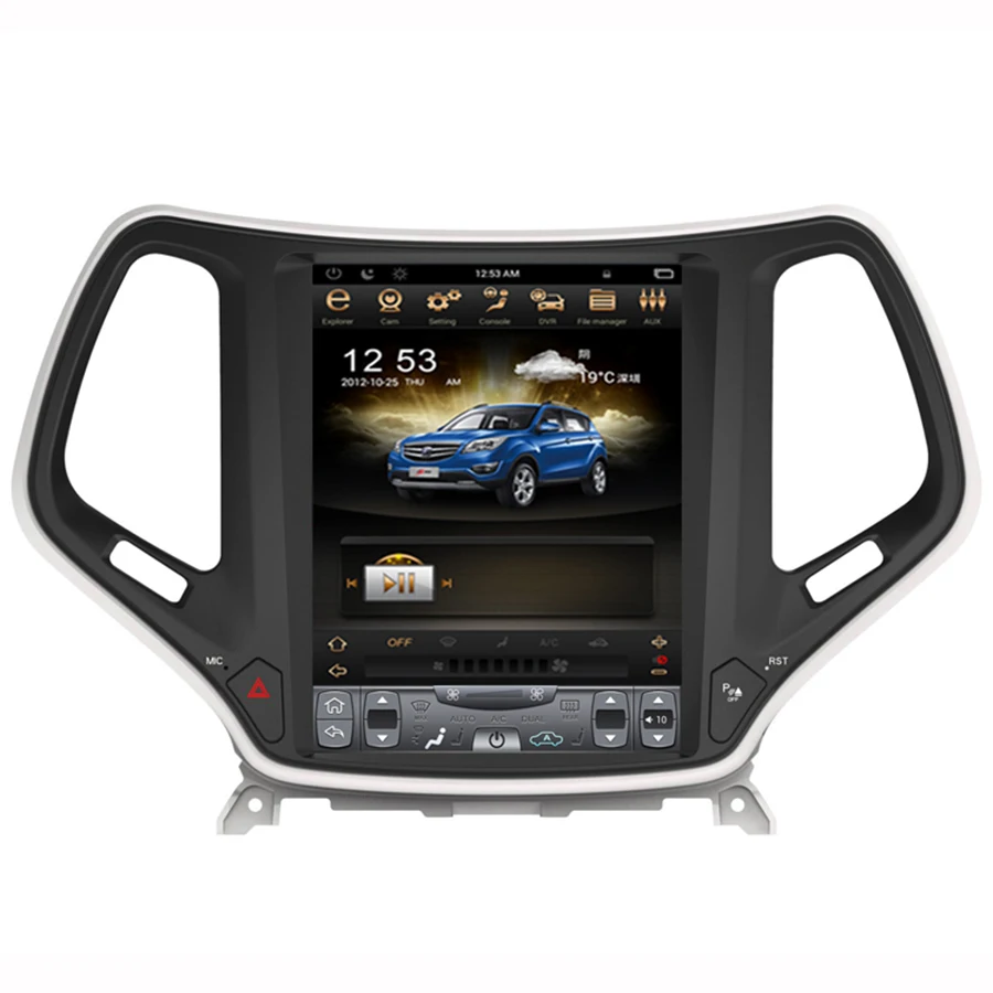 Tesla Style 10 4 &quotAndroid 8 1 для JEEP TRAILHAWK 2016 с четырехъядерным автомобильным